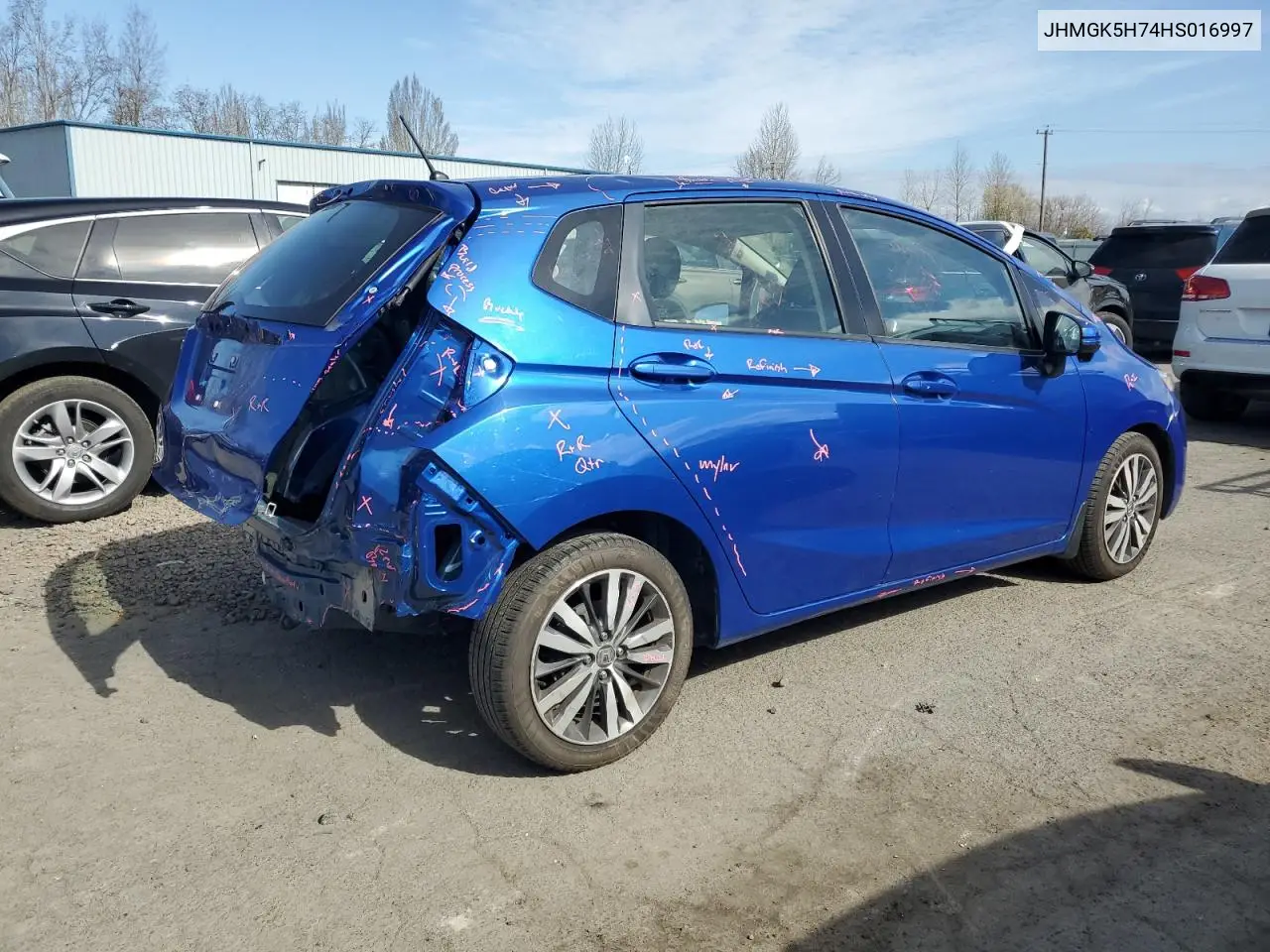 2017 Honda Fit Ex VIN: JHMGK5H74HS016997 Lot: 48427255