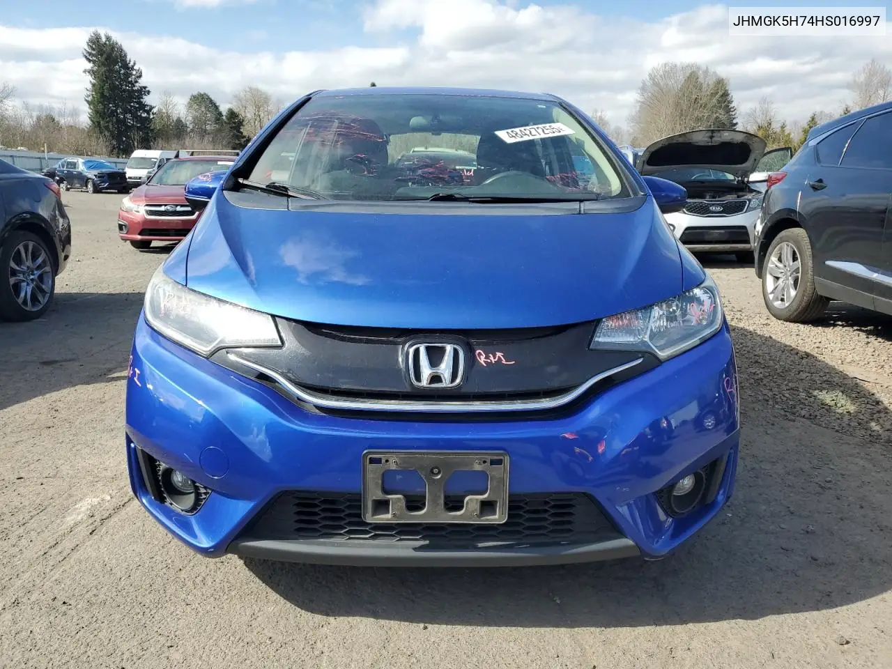 2017 Honda Fit Ex VIN: JHMGK5H74HS016997 Lot: 48427255