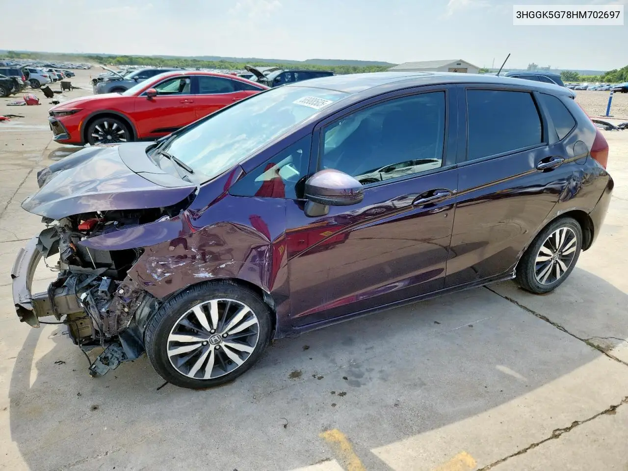 2017 Honda Fit Ex VIN: 3HGGK5G78HM702697 Lot: 58988505