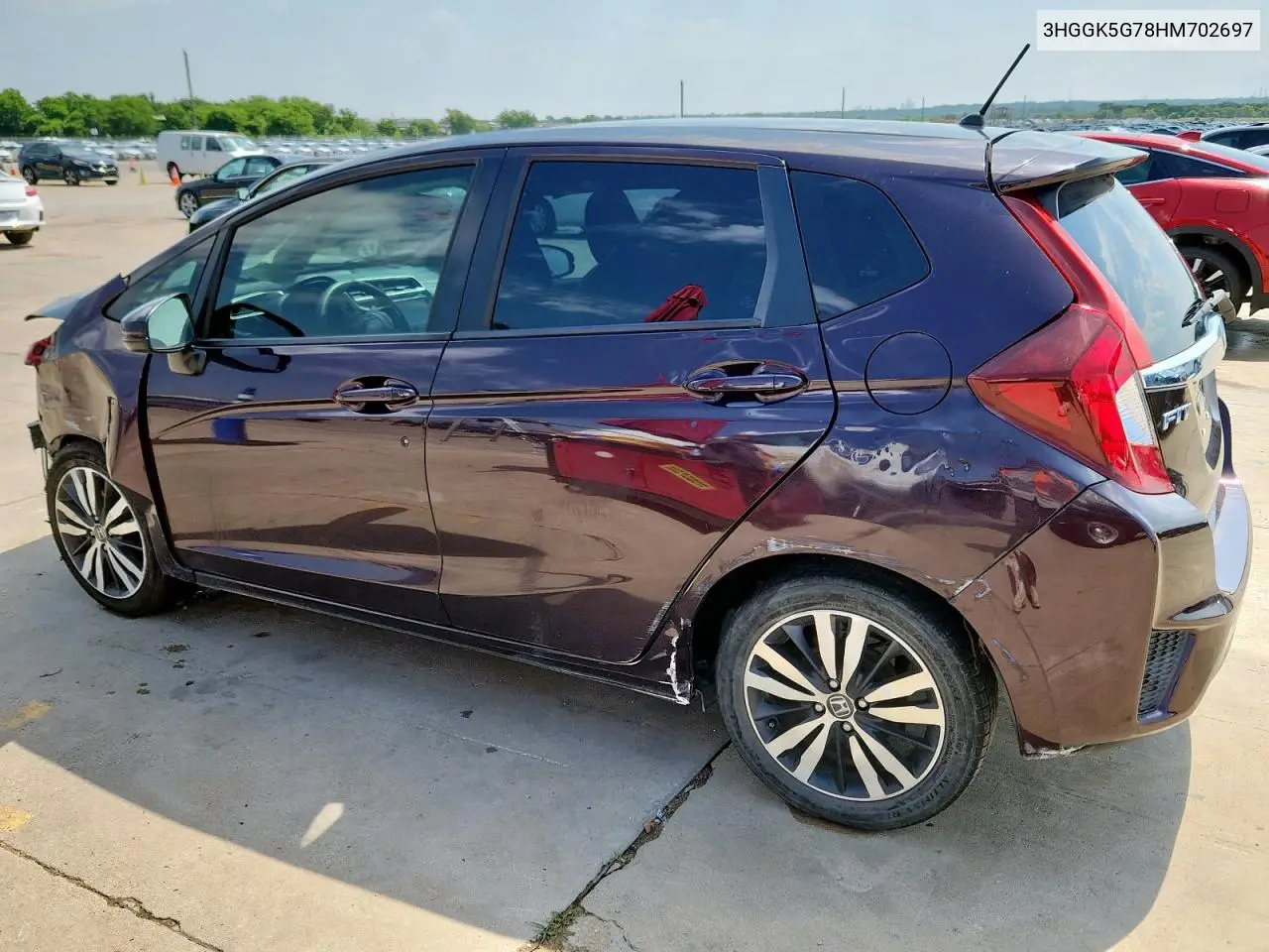 2017 Honda Fit Ex VIN: 3HGGK5G78HM702697 Lot: 58988505