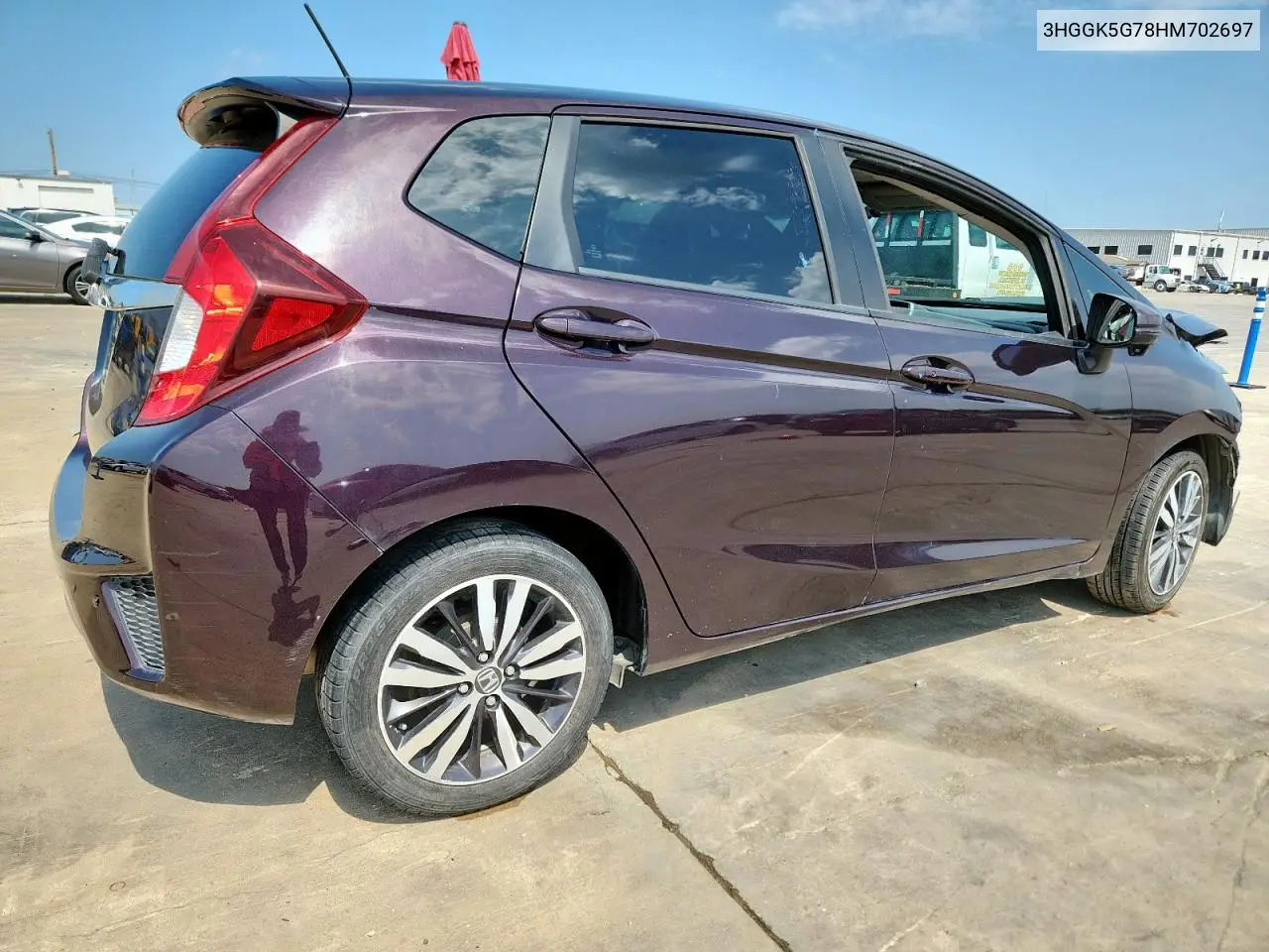 2017 Honda Fit Ex VIN: 3HGGK5G78HM702697 Lot: 58988505