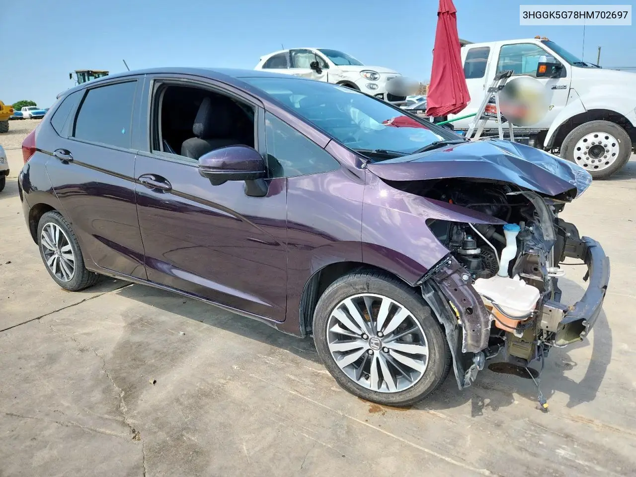 2017 Honda Fit Ex VIN: 3HGGK5G78HM702697 Lot: 58988505