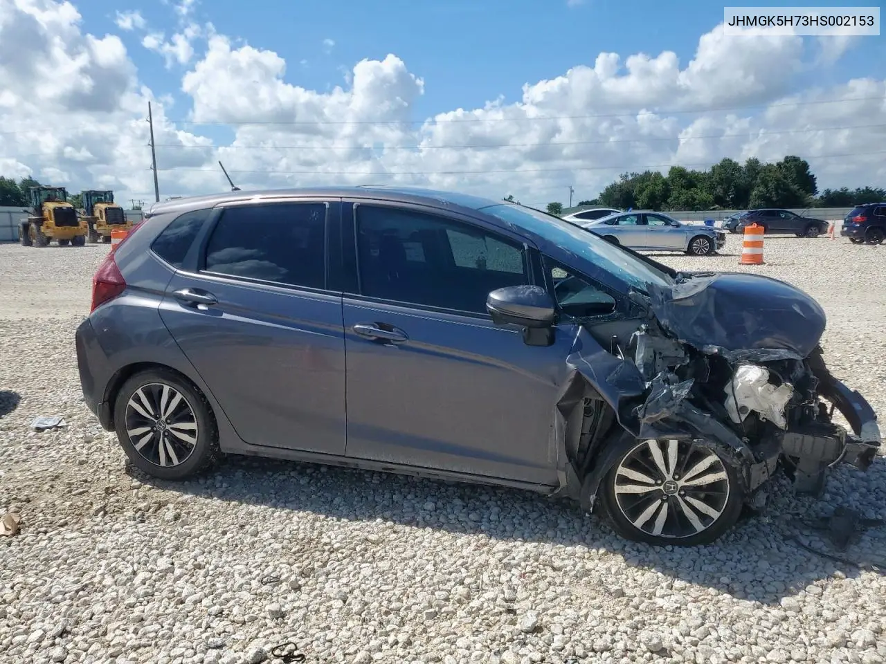 2017 Honda Fit Ex VIN: JHMGK5H73HS002153 Lot: 62923335