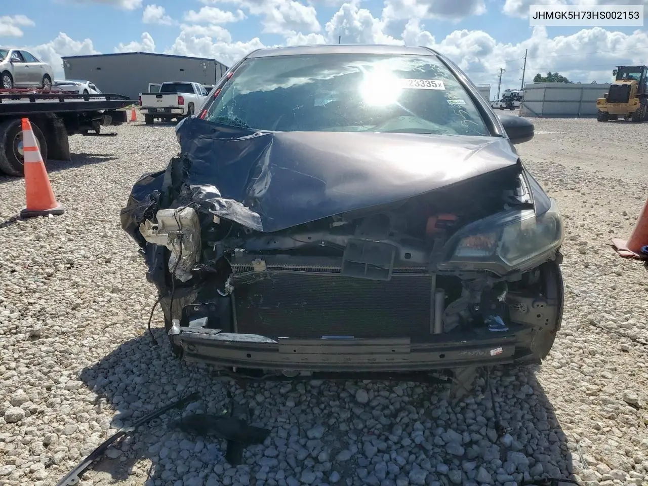 2017 Honda Fit Ex VIN: JHMGK5H73HS002153 Lot: 62923335
