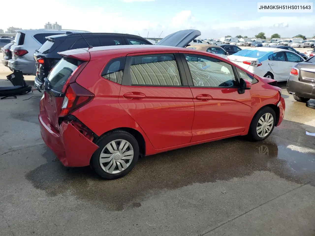2017 Honda Fit Lx VIN: JHMGK5H51HS011643 Lot: 63824255