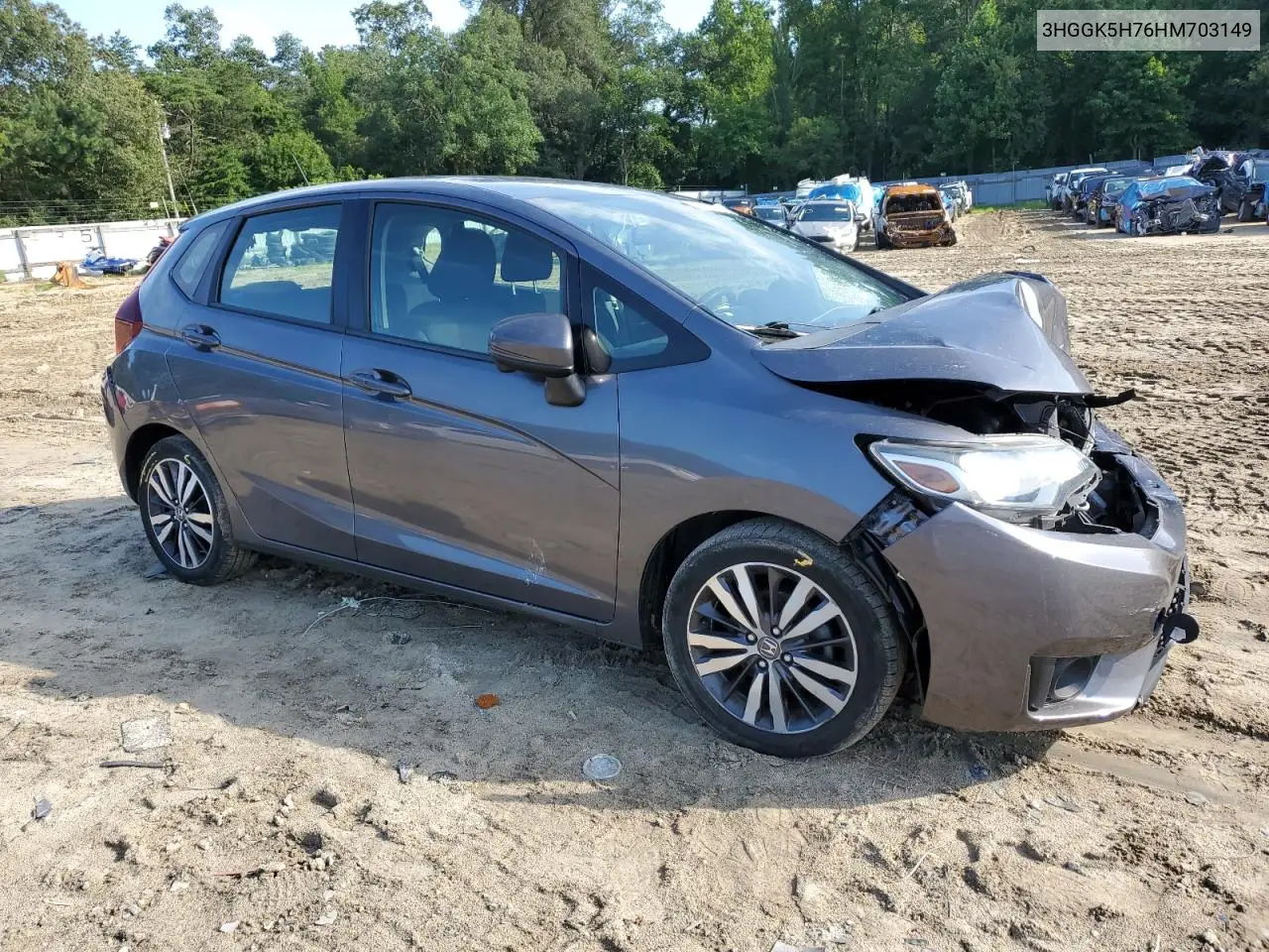 2017 Honda Fit Ex VIN: 3HGGK5H76HM703149 Lot: 63967125