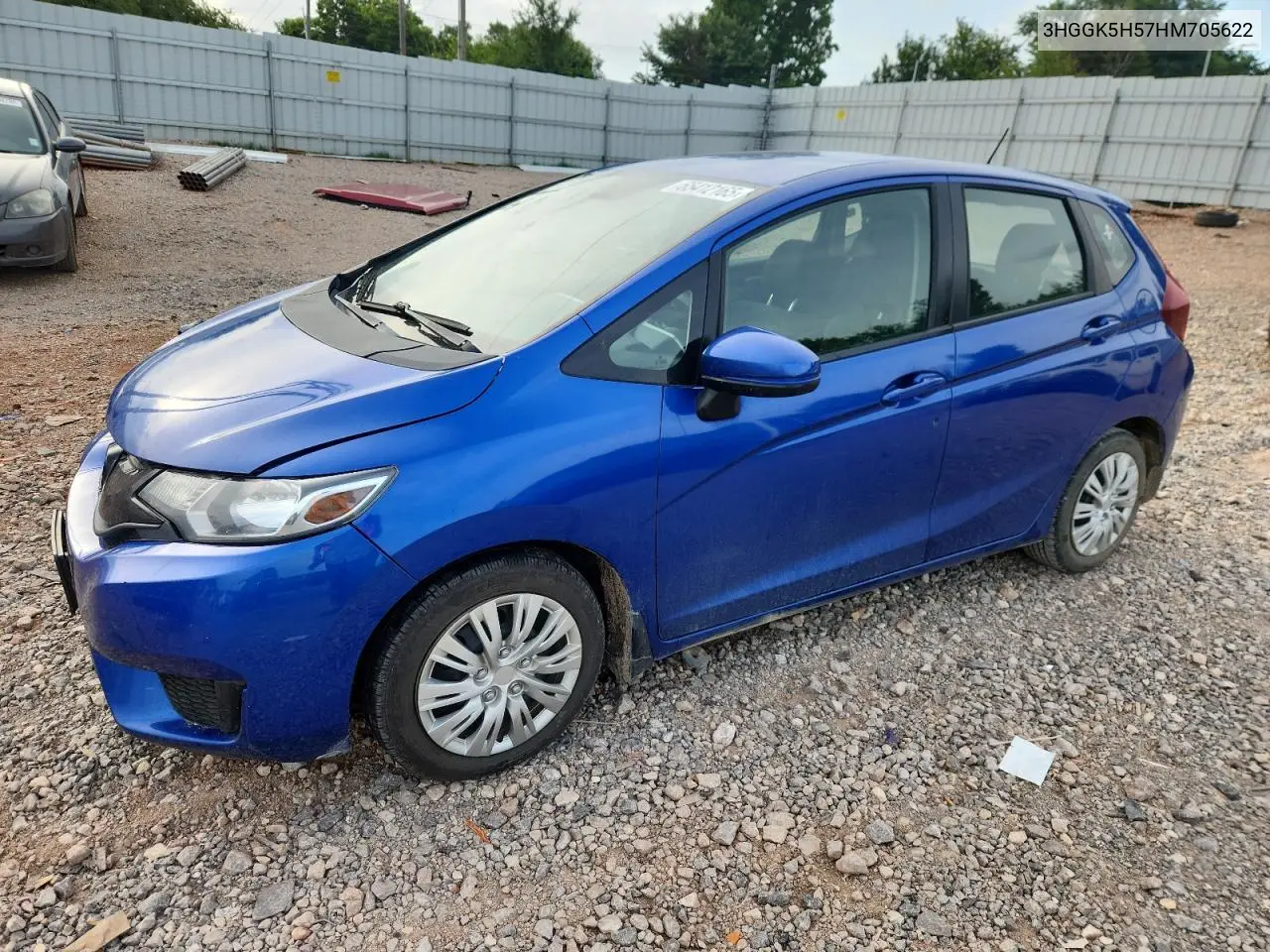 2017 Honda Fit Lx VIN: 3HGGK5H57HM705622 Lot: 65412165