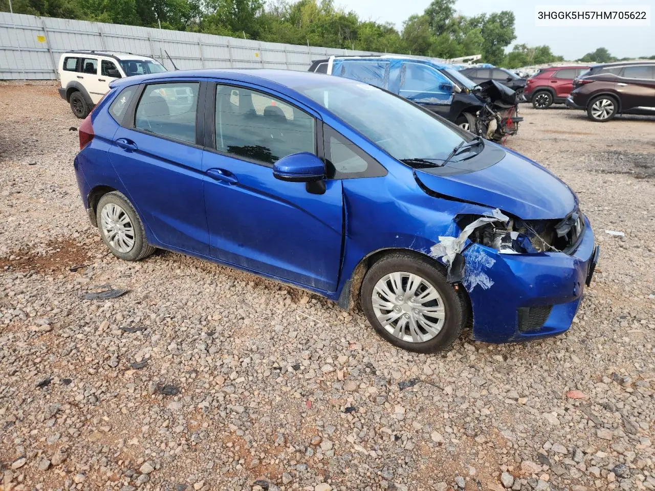 2017 Honda Fit Lx VIN: 3HGGK5H57HM705622 Lot: 65412165