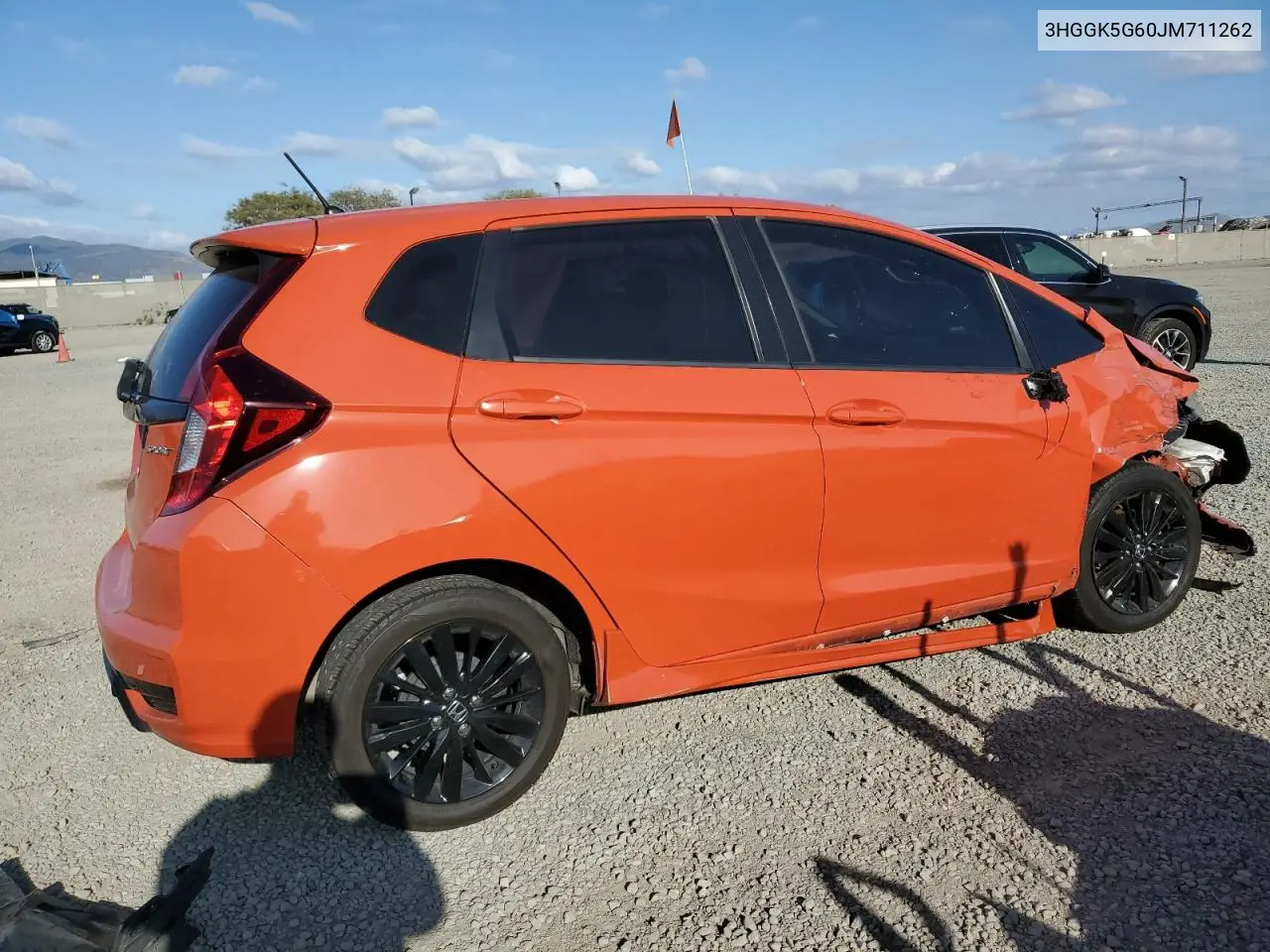 2018 Honda Fit Sport VIN: 3HGGK5G60JM711262 Lot: 54755125