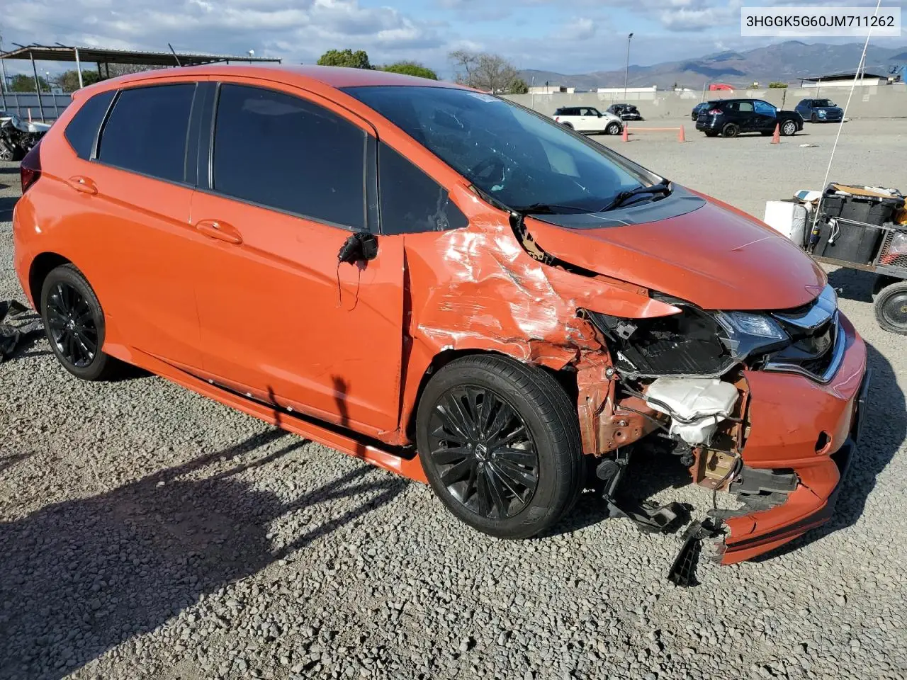 2018 Honda Fit Sport VIN: 3HGGK5G60JM711262 Lot: 54755125