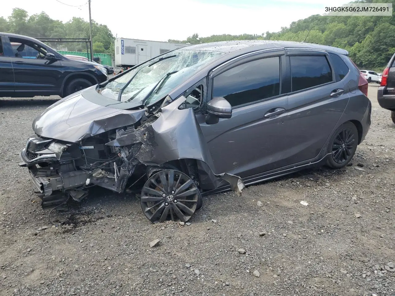 2018 Honda Fit Sport VIN: 3HGGK5G62JM726491 Lot: 62212175