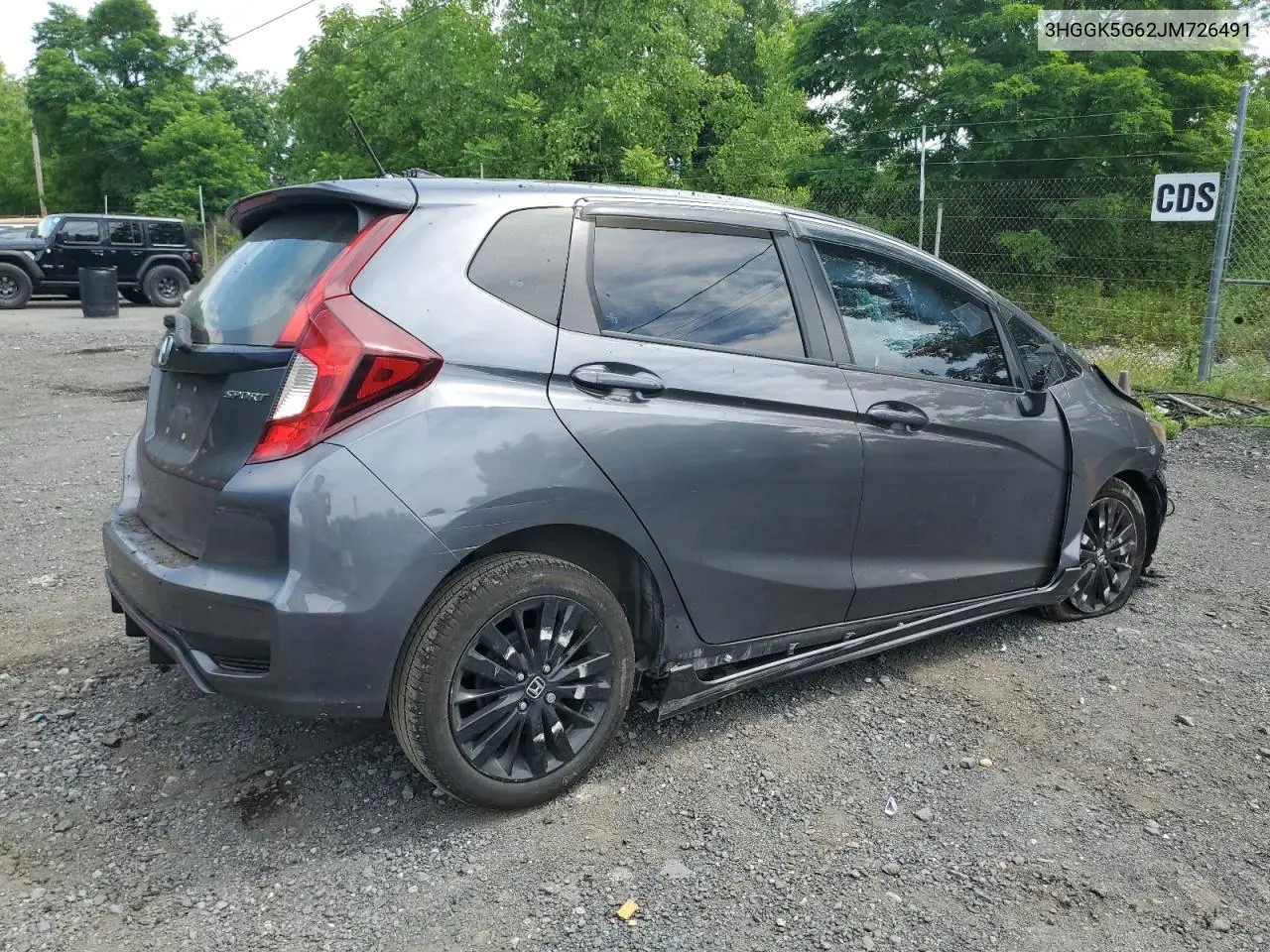 2018 Honda Fit Sport VIN: 3HGGK5G62JM726491 Lot: 62212175