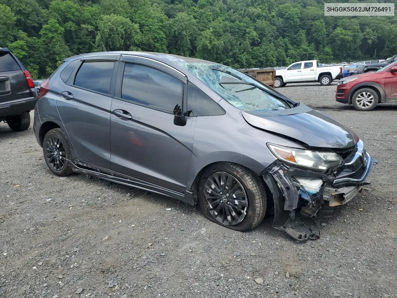 2018 Honda Fit Sport VIN: 3HGGK5G62JM726491 Lot: 62212175
