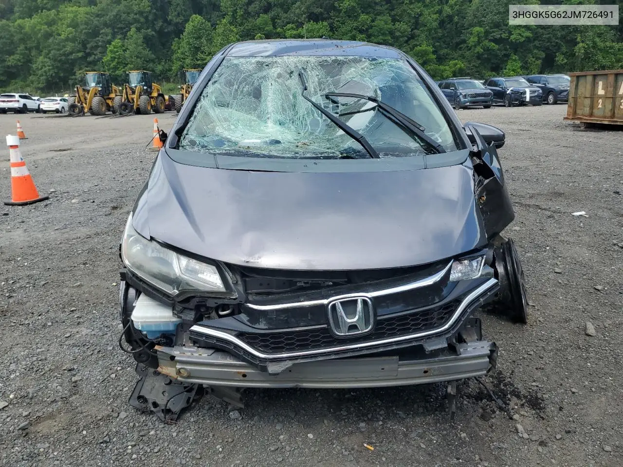 2018 Honda Fit Sport VIN: 3HGGK5G62JM726491 Lot: 62212175