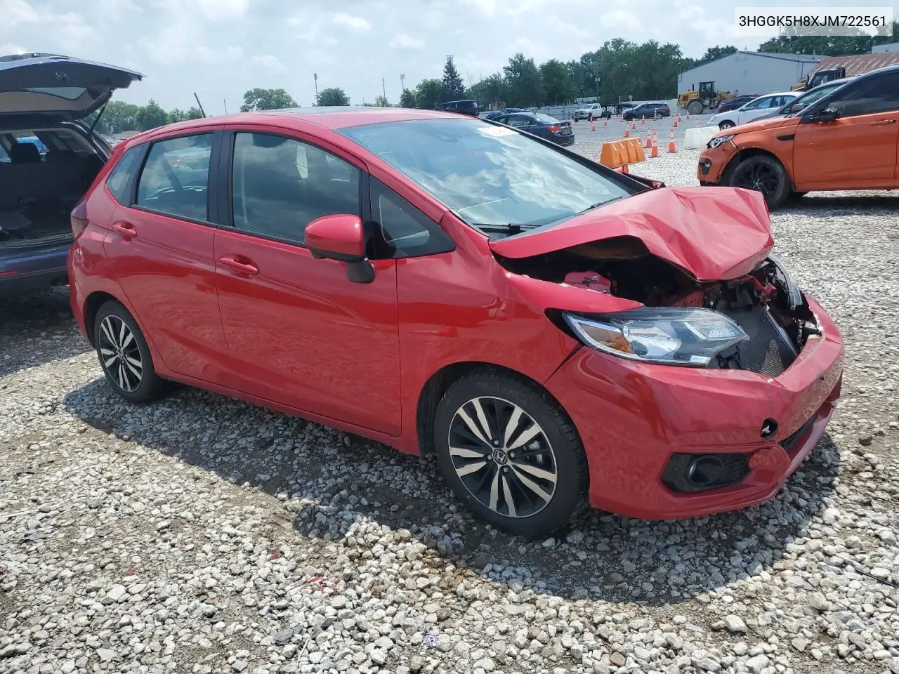 2018 Honda Fit Ex VIN: 3HGGK5H8XJM722561 Lot: 62837425