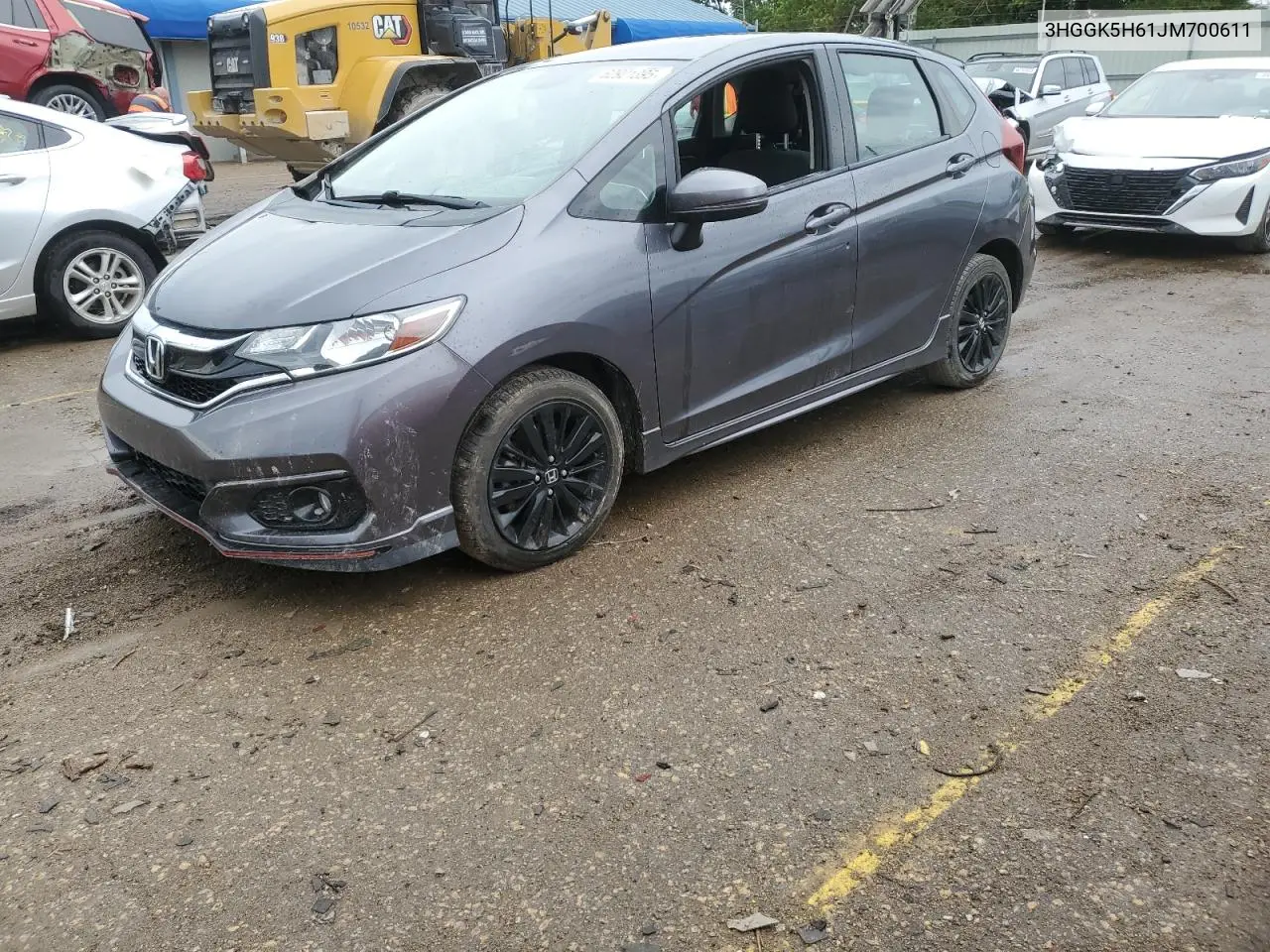 2018 Honda Fit Sport VIN: 3HGGK5H61JM700611 Lot: 62921395