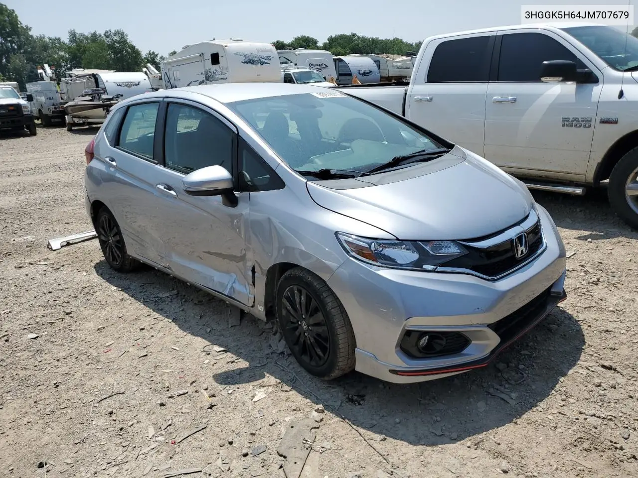 2018 Honda Fit Sport VIN: 3HGGK5H64JM707679 Lot: 63970015