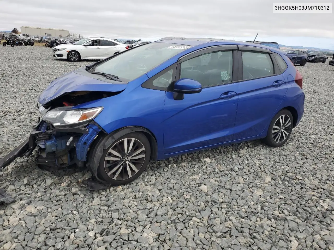 2018 Honda Fit Ex VIN: 3HGGK5H03JM710312 Lot: 64802745