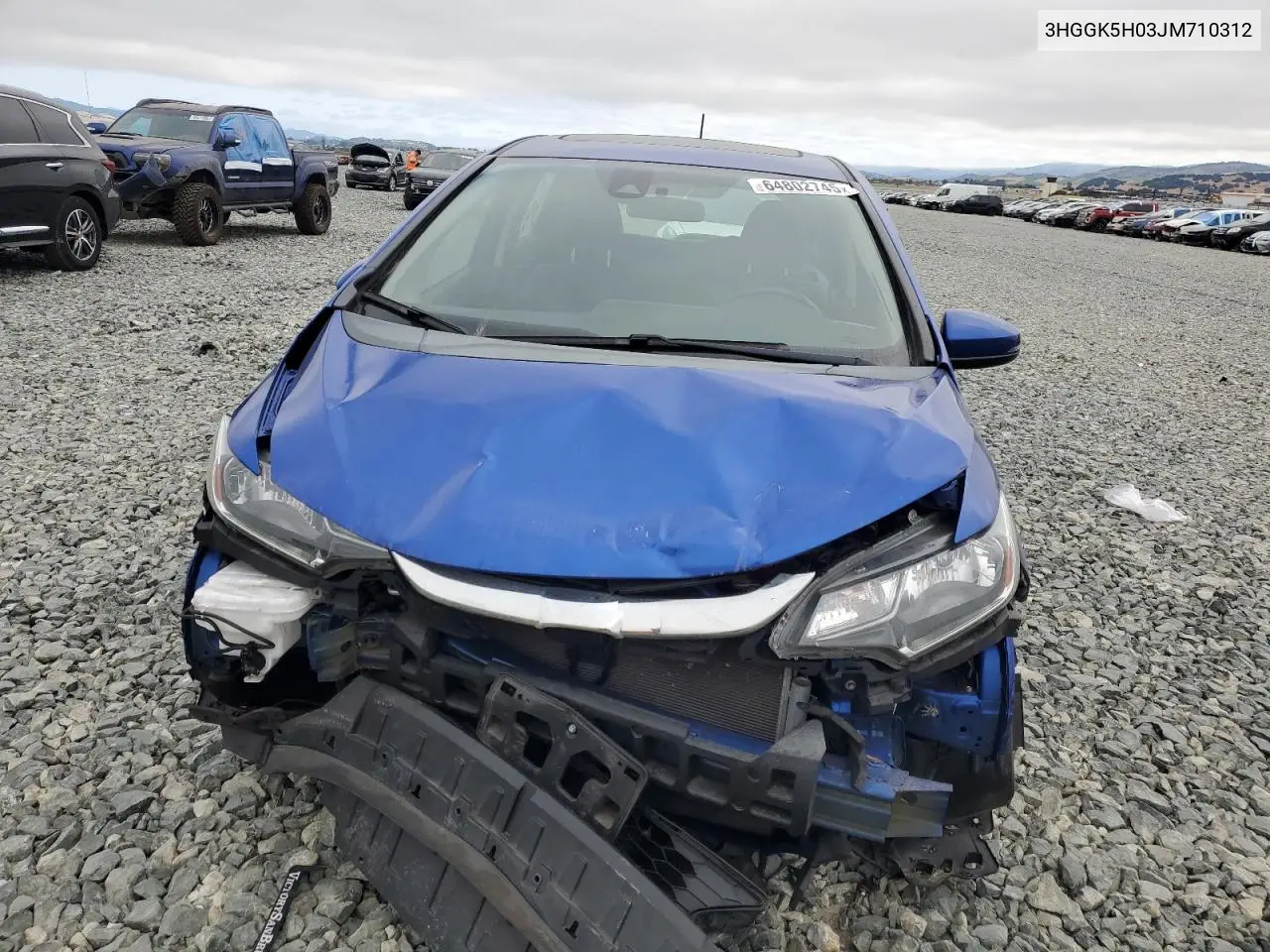 2018 Honda Fit Ex VIN: 3HGGK5H03JM710312 Lot: 64802745