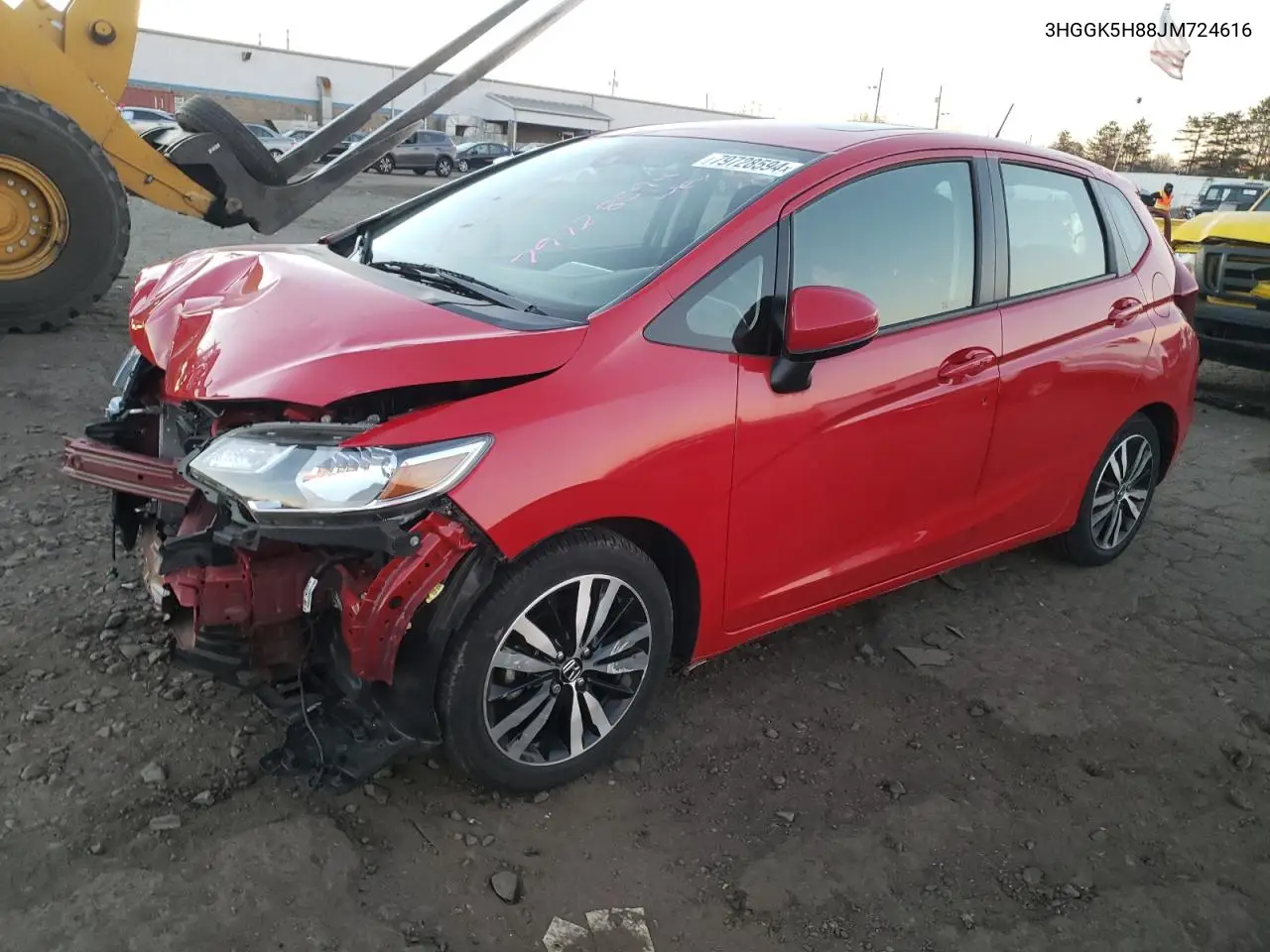 2018 Honda Fit Ex VIN: 3HGGK5H88JM724616 Lot: 79728594