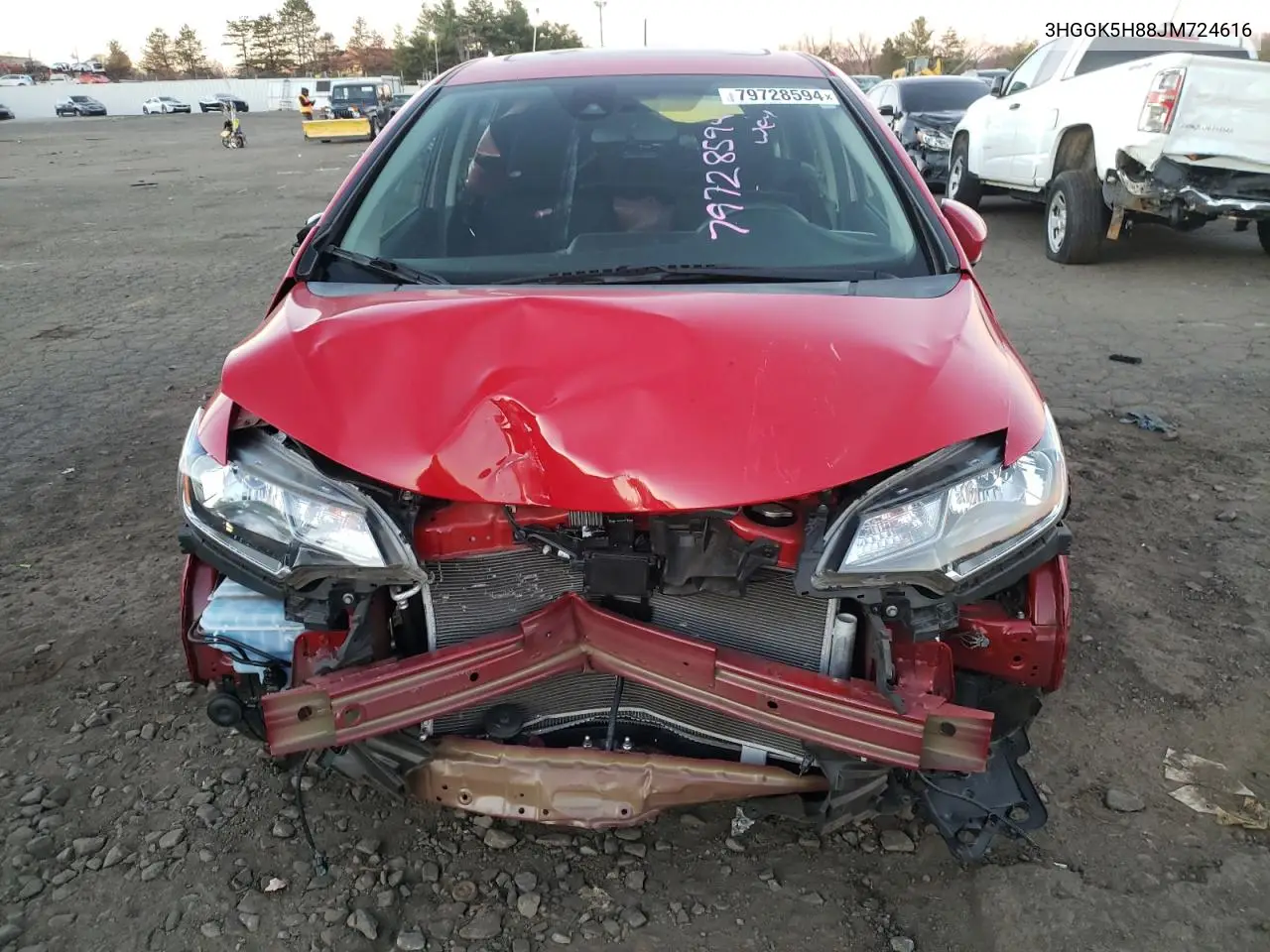 2018 Honda Fit Ex VIN: 3HGGK5H88JM724616 Lot: 79728594