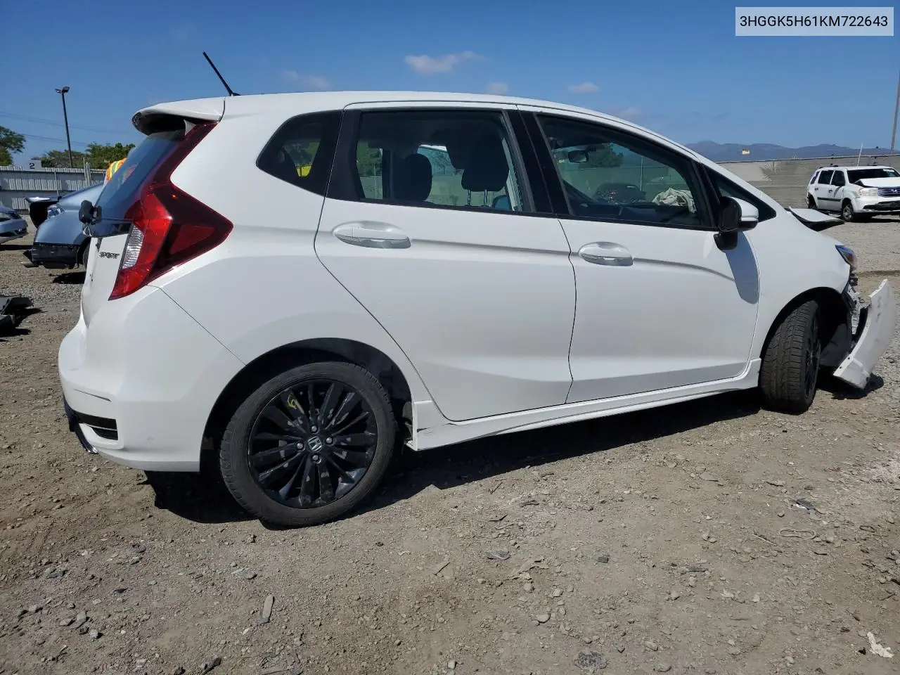 2019 Honda Fit Sport VIN: 3HGGK5H61KM722643 Lot: 56719185