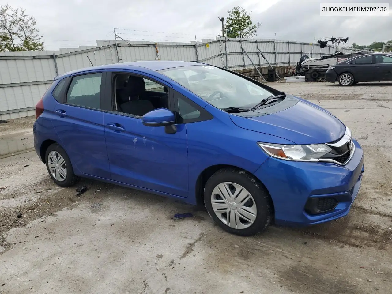 2019 Honda Fit Lx VIN: 3HGGK5H48KM702436 Lot: 56769205