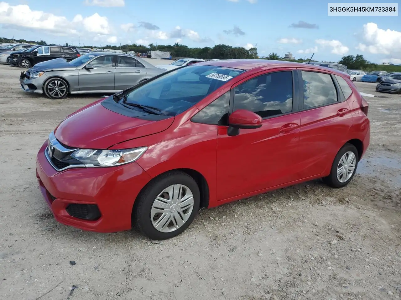 2019 Honda Fit Lx VIN: 3HGGK5H45KM733384 Lot: 56788695