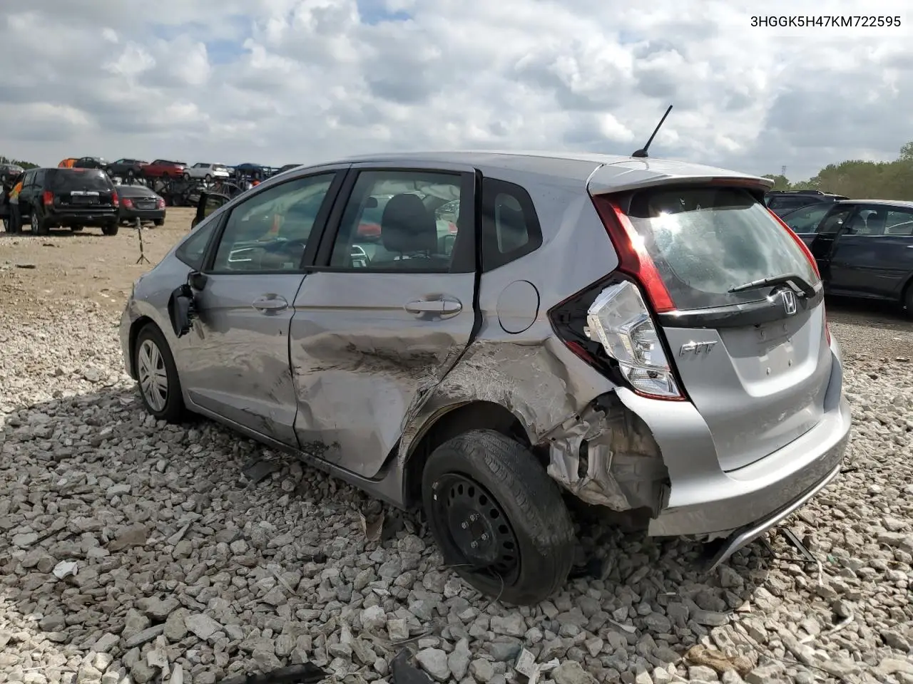 2019 Honda Fit Lx VIN: 3HGGK5H47KM722595 Lot: 56819975