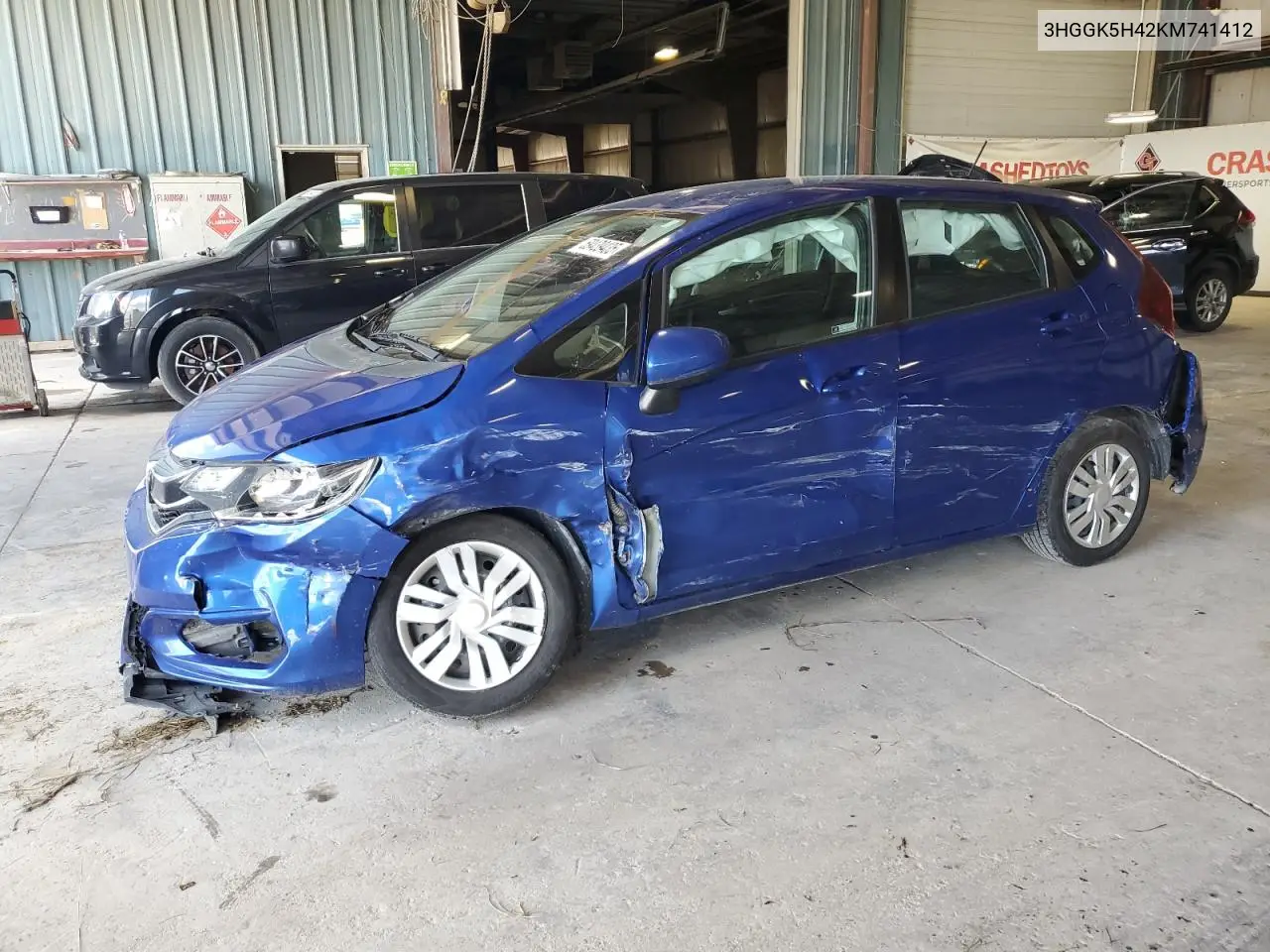 2019 Honda Fit Lx VIN: 3HGGK5H42KM741412 Lot: 59439435