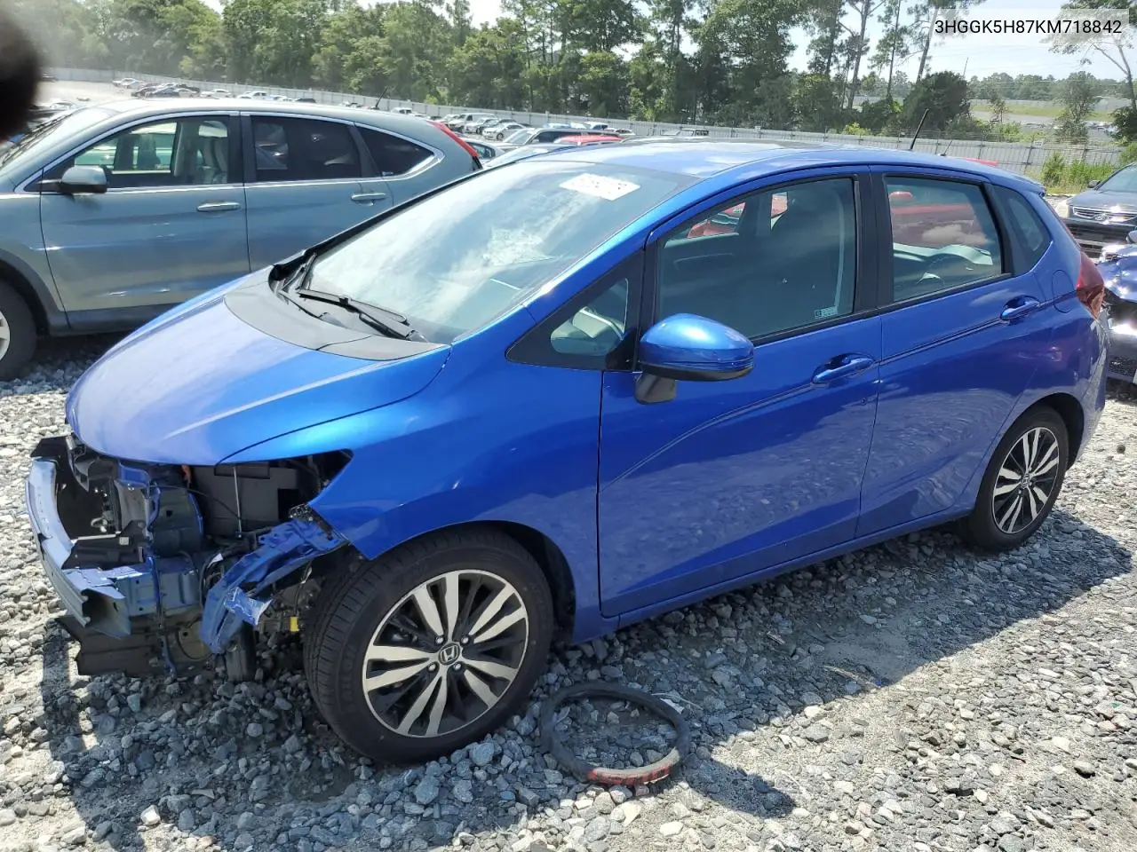 2019 Honda Fit Ex VIN: 3HGGK5H87KM718842 Lot: 61554175