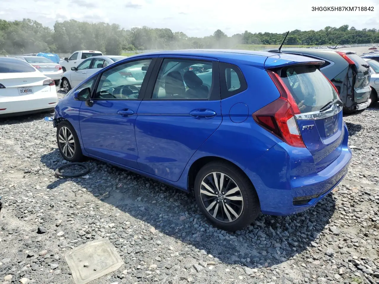 2019 Honda Fit Ex VIN: 3HGGK5H87KM718842 Lot: 61554175