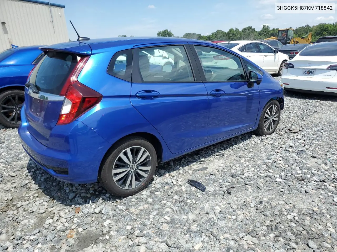 2019 Honda Fit Ex VIN: 3HGGK5H87KM718842 Lot: 61554175