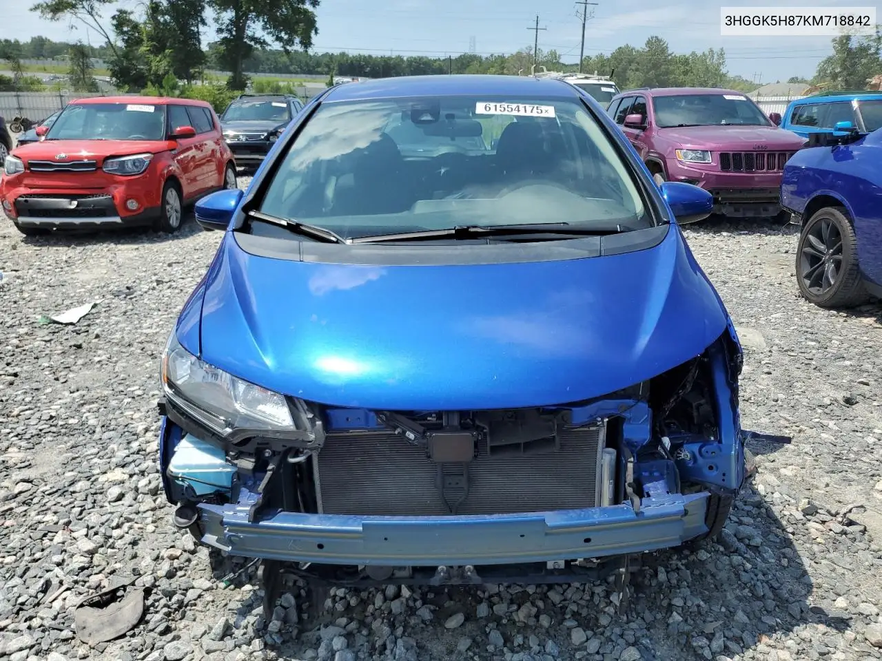 2019 Honda Fit Ex VIN: 3HGGK5H87KM718842 Lot: 61554175