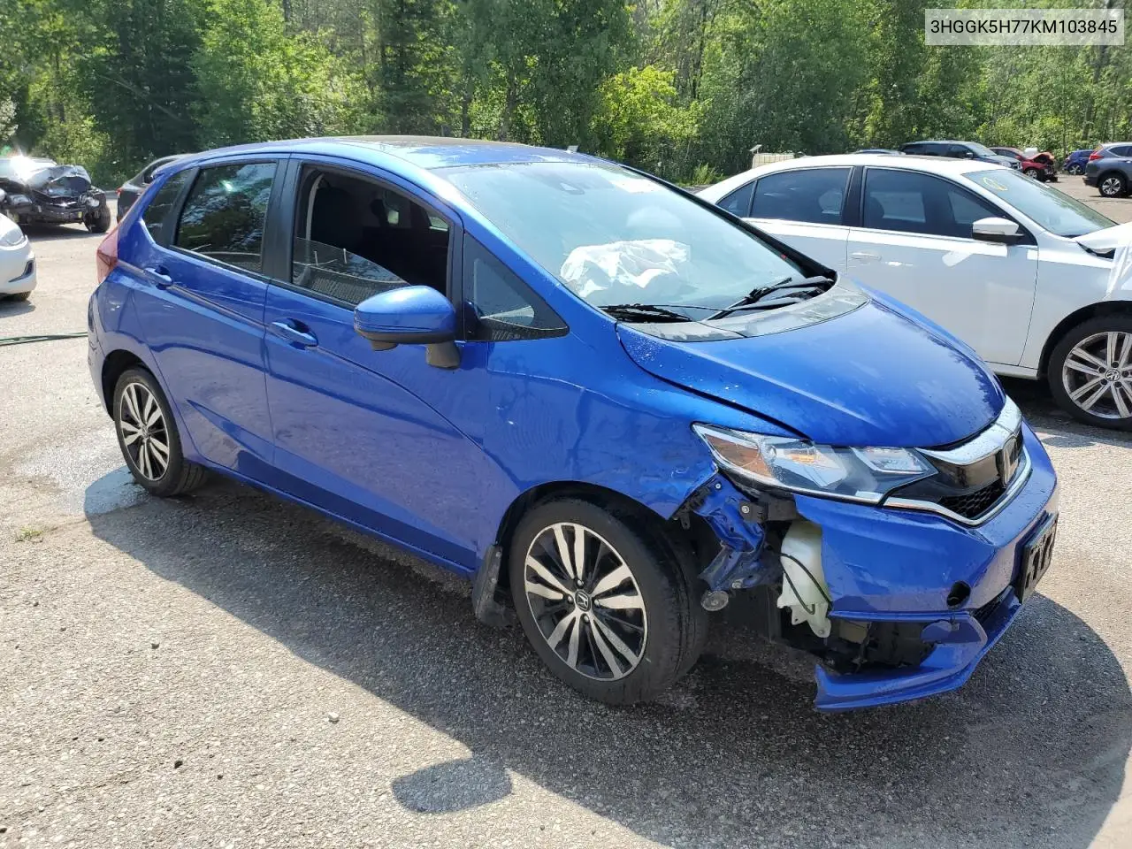 2019 Honda Fit Sport VIN: 3HGGK5H77KM103845 Lot: 63910245
