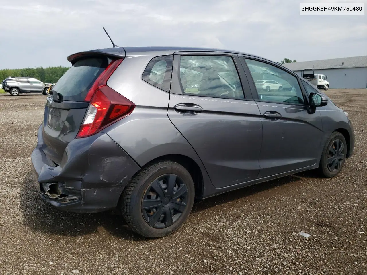 2019 Honda Fit Lx VIN: 3HGGK5H49KM750480 Lot: 63915455