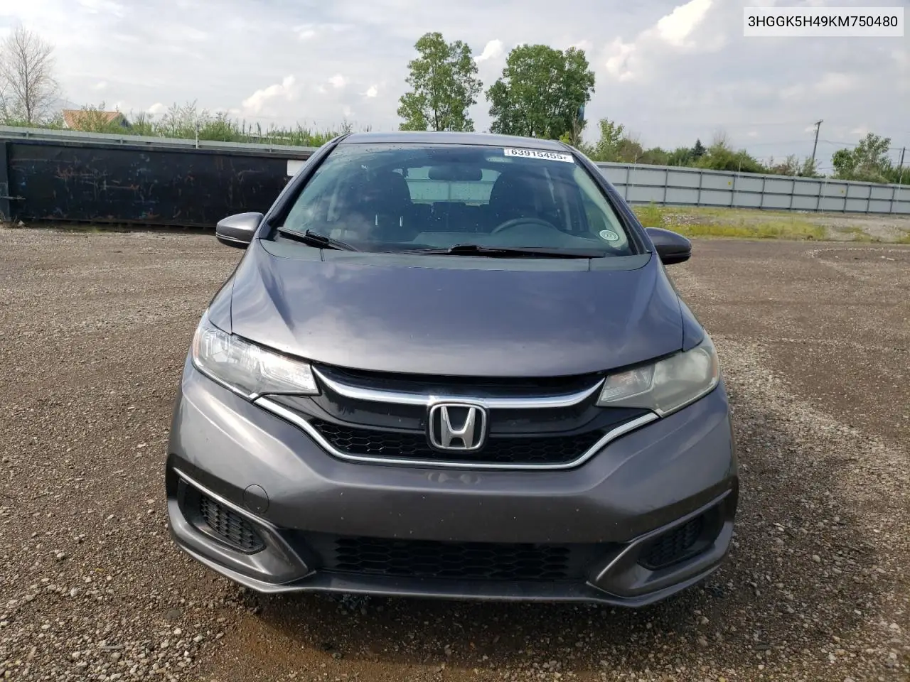 2019 Honda Fit Lx VIN: 3HGGK5H49KM750480 Lot: 63915455