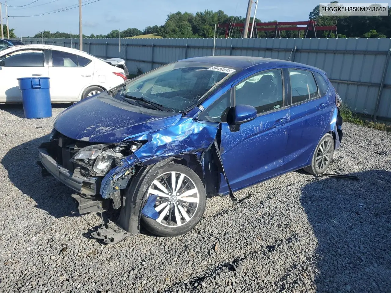 2019 Honda Fit Ex VIN: 3HGGK5H85KM743660 Lot: 64456095