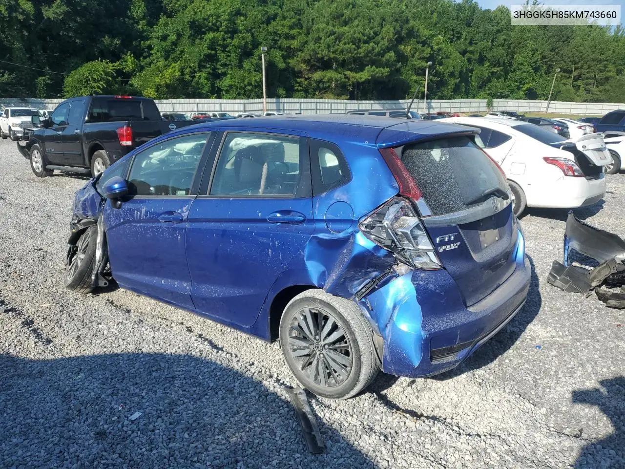 2019 Honda Fit Ex VIN: 3HGGK5H85KM743660 Lot: 64456095