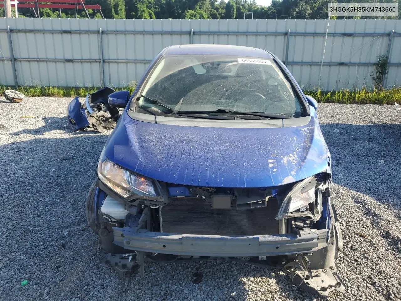 2019 Honda Fit Ex VIN: 3HGGK5H85KM743660 Lot: 64456095