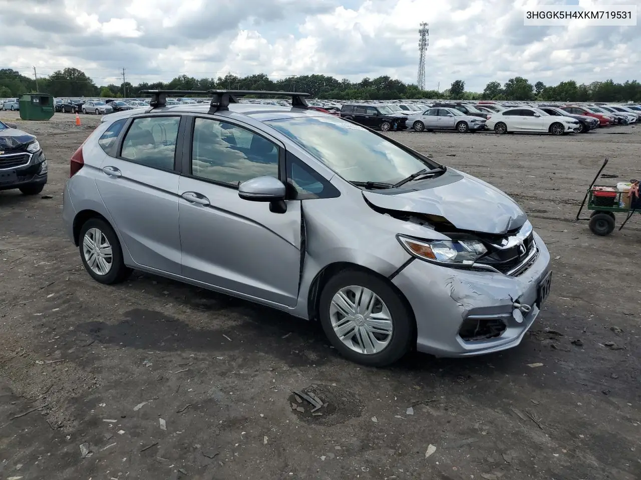 2019 Honda Fit Lx VIN: 3HGGK5H4XKM719531 Lot: 64483375