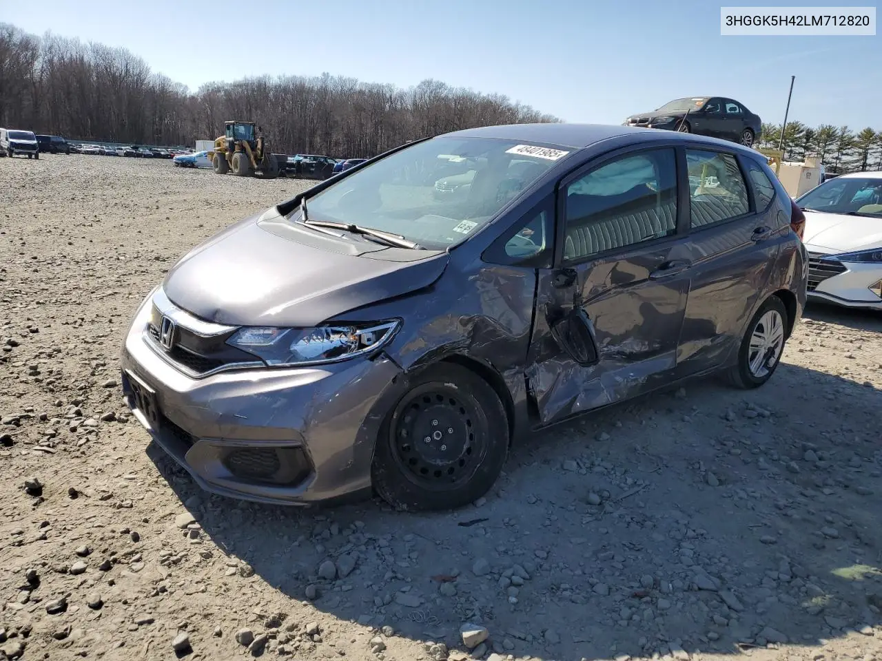 2020 Honda Fit Lx VIN: 3HGGK5H42LM712820 Lot: 48401985