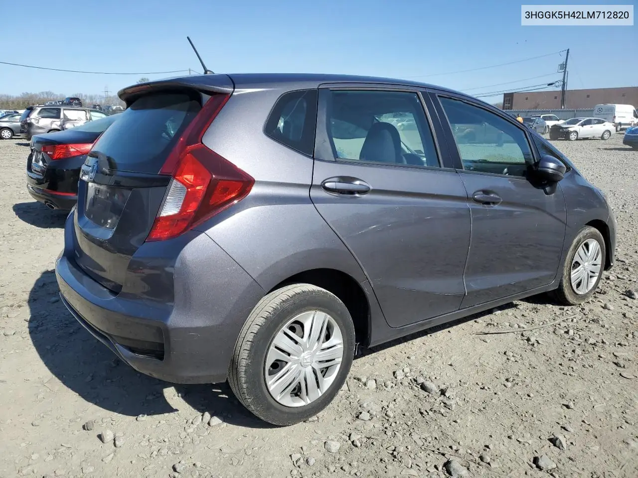 2020 Honda Fit Lx VIN: 3HGGK5H42LM712820 Lot: 48401985