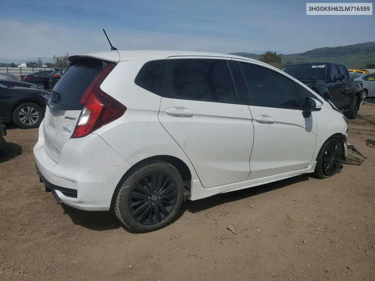 2020 Honda Fit Sport VIN: 3HGGK5H62LM716559 Lot: 50196815