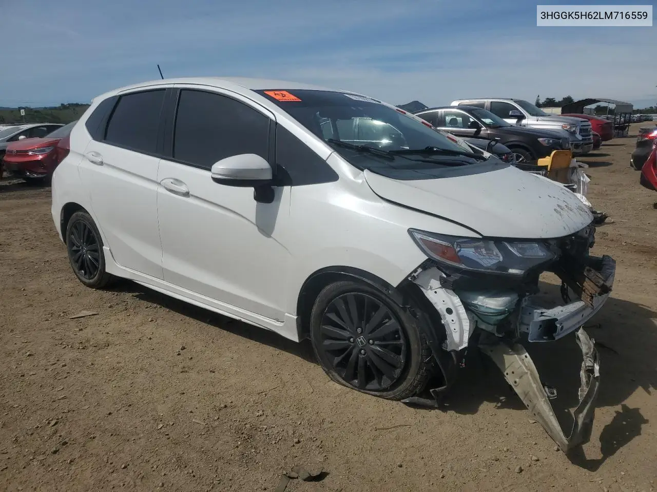 2020 Honda Fit Sport VIN: 3HGGK5H62LM716559 Lot: 50196815