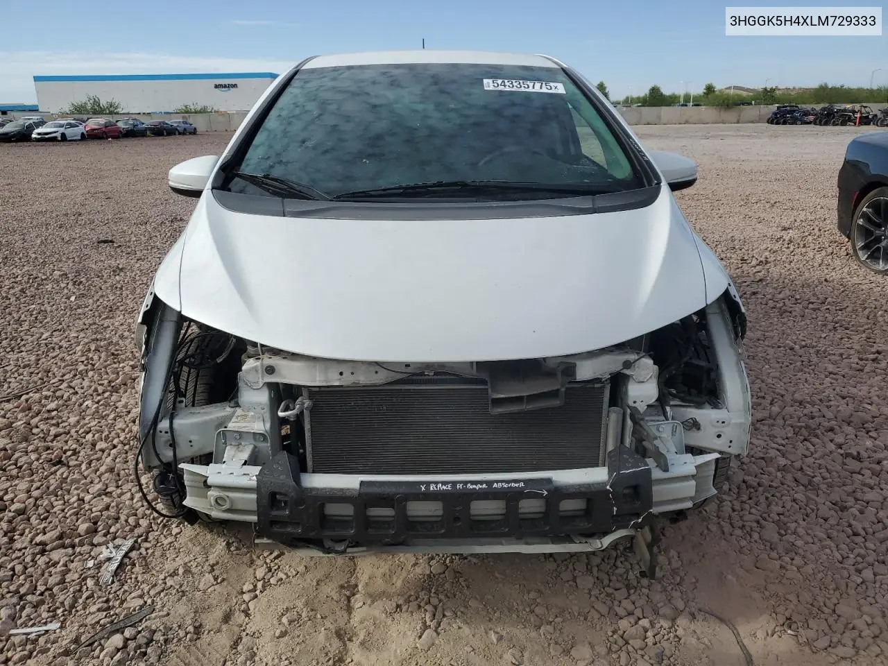 2020 Honda Fit Lx VIN: 3HGGK5H4XLM729333 Lot: 54335775
