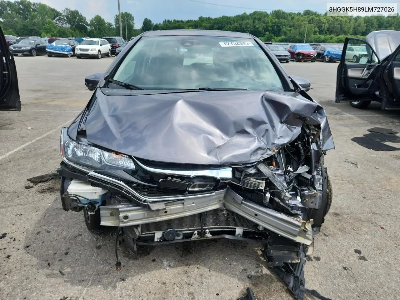 2020 Honda Fit Ex VIN: 3HGGK5H89LM727026 Lot: 62752985