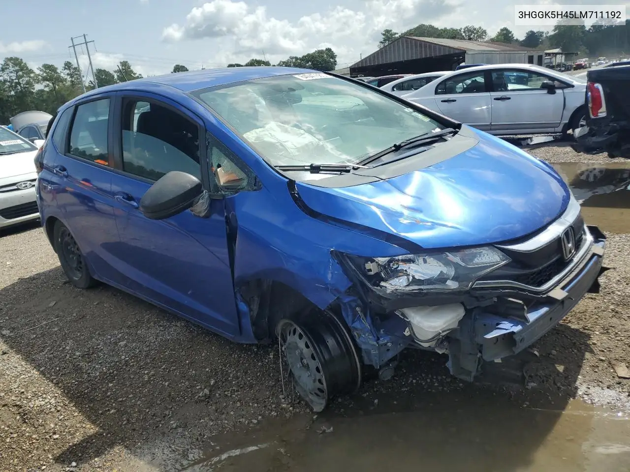 2020 Honda Fit Lx VIN: 3HGGK5H45LM711192 Lot: 64047585