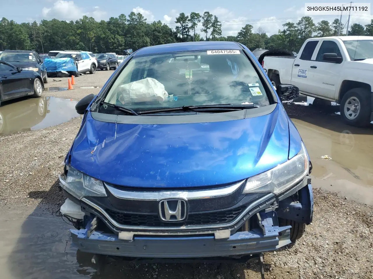 2020 Honda Fit Lx VIN: 3HGGK5H45LM711192 Lot: 64047585