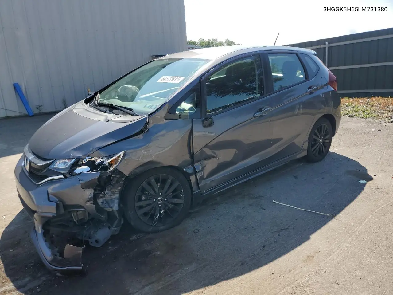 2020 Honda Fit Sport VIN: 3HGGK5H65LM731380 Lot: 64392615